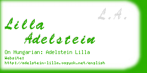 lilla adelstein business card